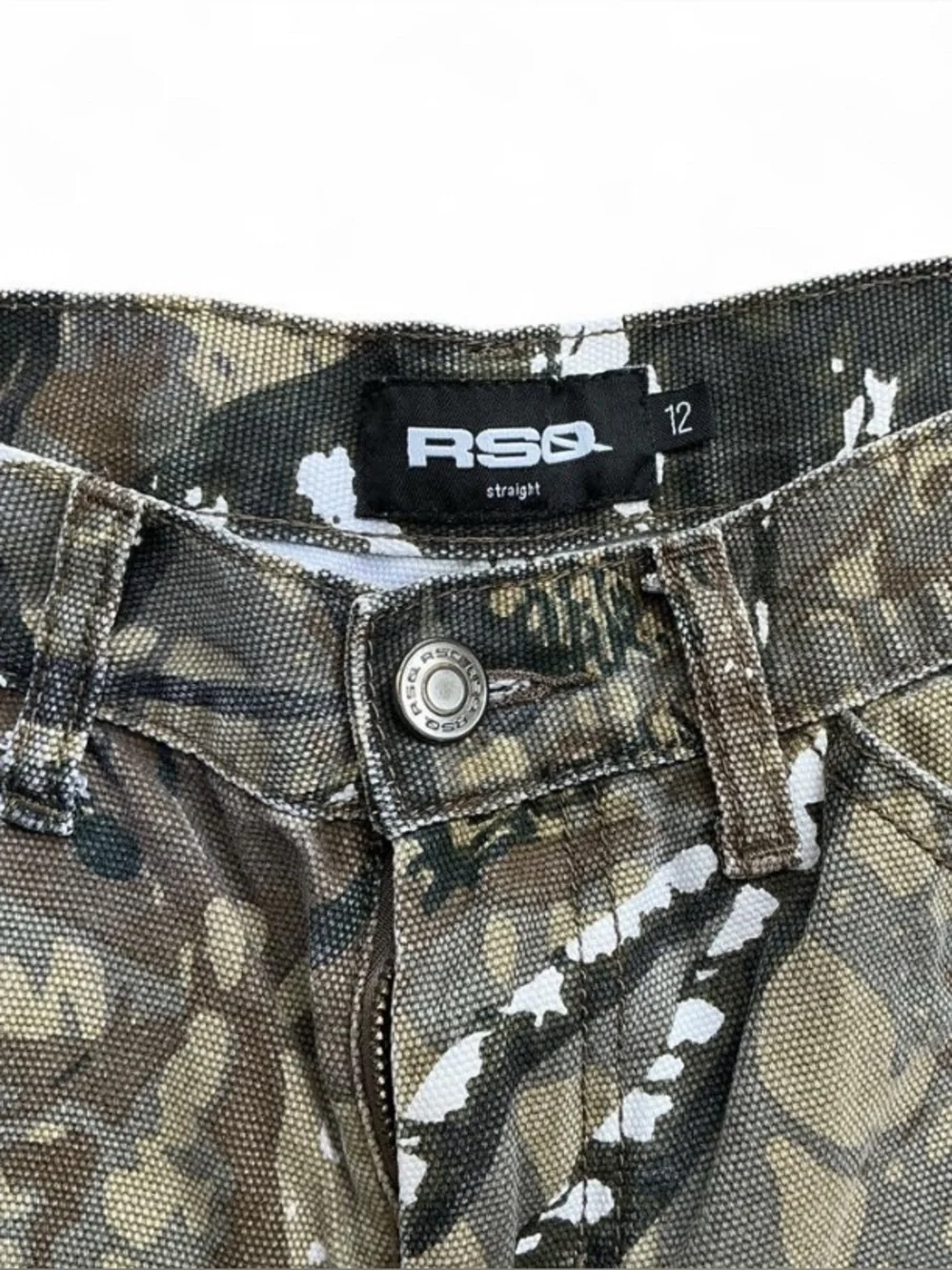 RSQ Boys Straight Leg Cargo Camo Pants - Picture 2 of 6